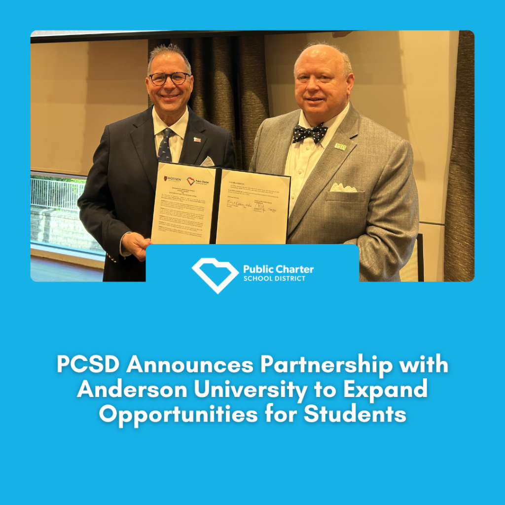 PCSD Announces Partnership with Anderson University to Expand Opportunities for Students